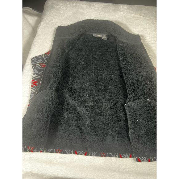 Jane Ashley Womens Multicolor Geometric Front Pockets Full Zip Vest Jacket Sz XL - Picture 8 of 11